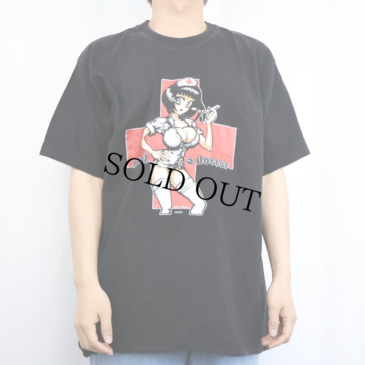 画像2: need a doctor プリントTシャツ BLACK XL (2)