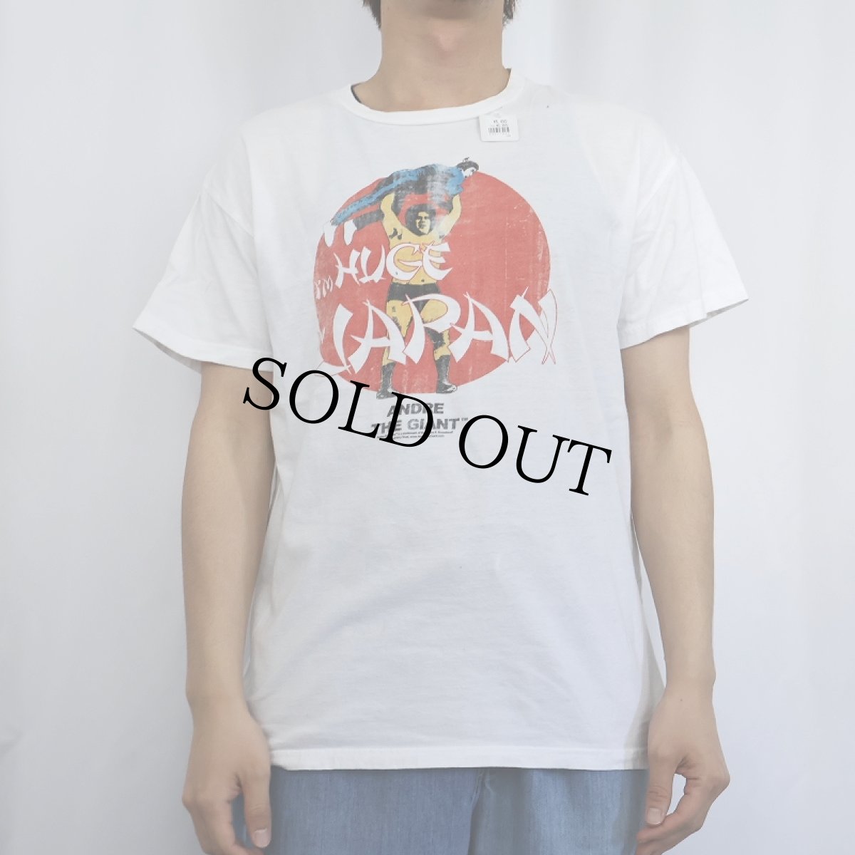画像2: ANDRE THE GIANT プロレスプリントTシャツ M (2)