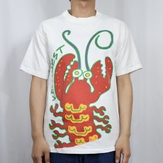 画像2: 90's GRAVITY GRAPHICS USA製 "KEY WEST" ロブスター プリントTシャツ M (2)