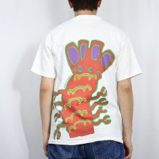画像3: 90's GRAVITY GRAPHICS USA製 "KEY WEST" ロブスター プリントTシャツ M (3)