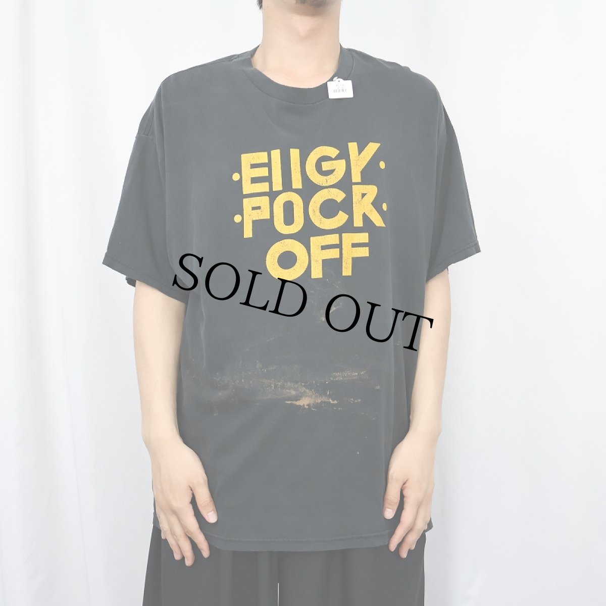 画像3: "FUCK OFF" ギミックプリントTシャツ BLACK XL (3)