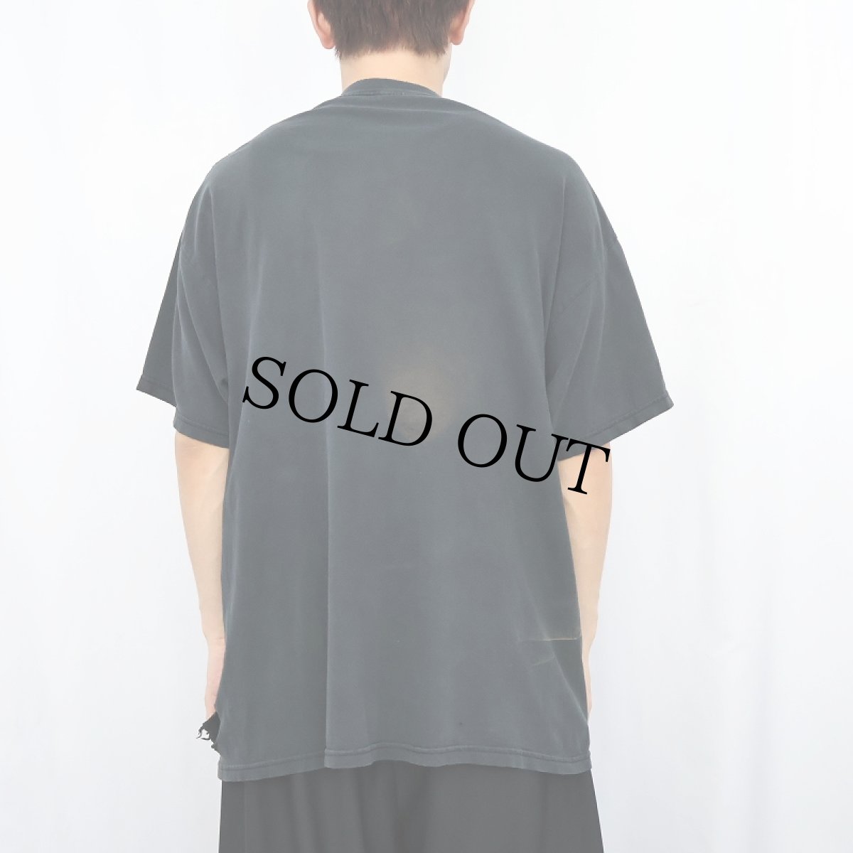 画像4: "FUCK OFF" ギミックプリントTシャツ BLACK XL (4)