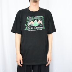 画像2: 80's USA製 The Great Alaskan Bush Company ストリップクラブ プリントTシャツ BLACK XL (2)