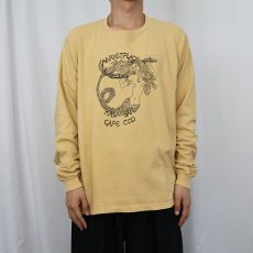 画像2: Marketplace Raw Bar シーフードレストラン 人魚プリントロンT M (2)