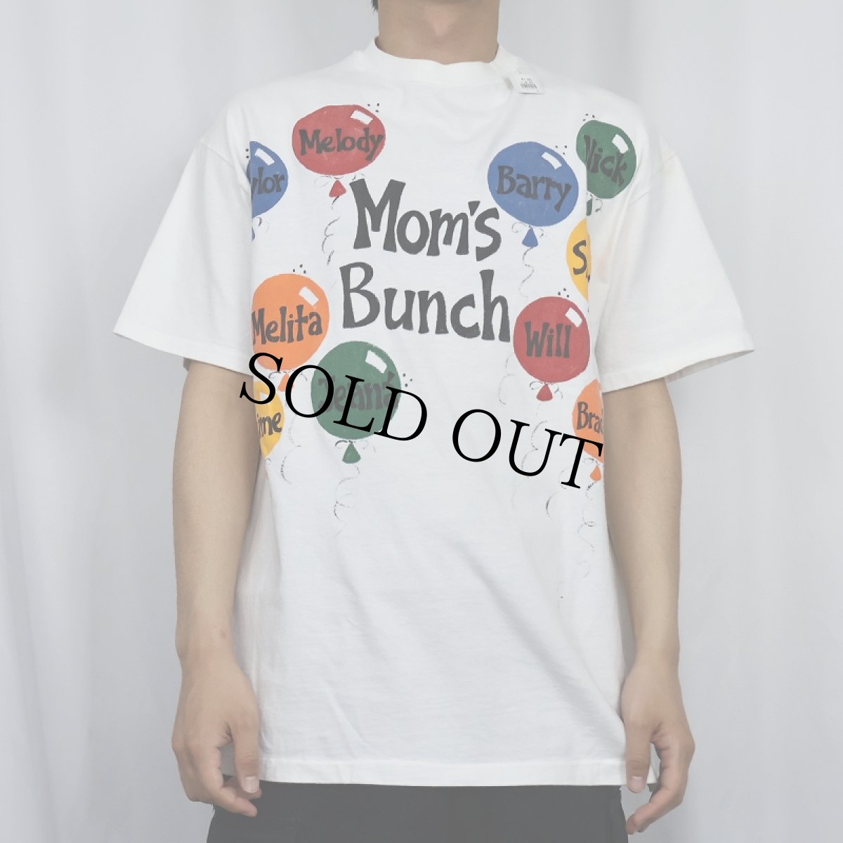 画像2: 90's USA製 "Mom's Bunch" ハンドペイントTシャツ L (2)