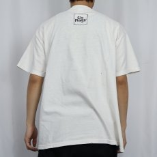 画像3: 90's SIX FLAGS 遊園地 イラストプリントTシャツ (3)