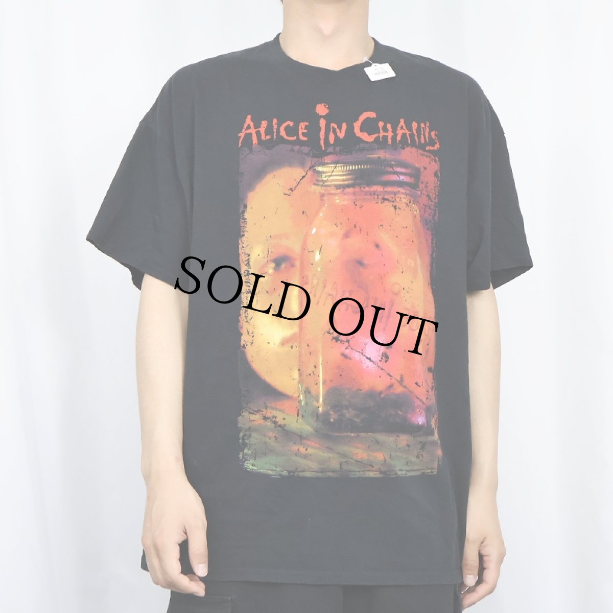 画像2: ALICE IN CHAINS ロックバンド プリントTシャツ BLACK XL (2)