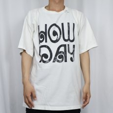 画像2: 90's USA製 HOW DAY プリントTシャツ XL (2)