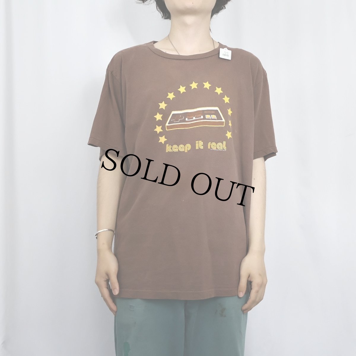 画像2: 2000's Nintendo "keep it real" ゲームプリントTシャツ (2)