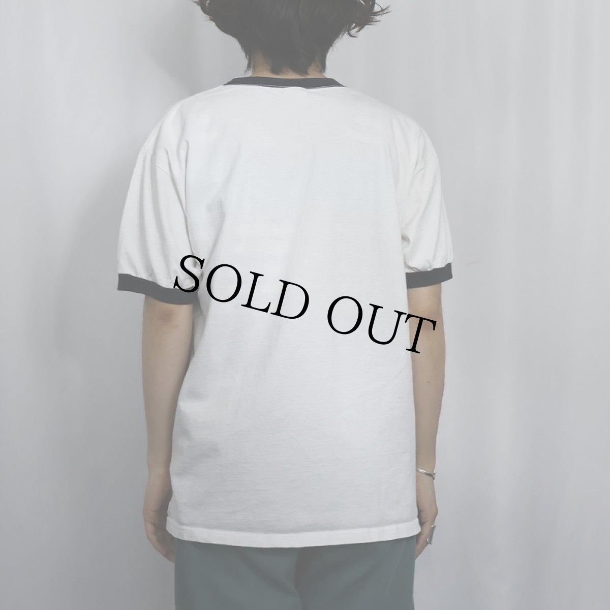 画像3: Nintendo "old school" ゲームプリント リンガーTシャツ L (3)