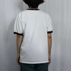 画像3: Nintendo "old school" ゲームプリント リンガーTシャツ L (3)