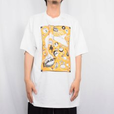 画像2: 90's Lookout Records "Planet Lookout!" レコードレーベル プリントTシャツ XL (2)