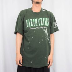 画像3: 90's Earth Crisis "Destroy the Machines" メタルコア・バンド アルバムプリントTシャツ (3)