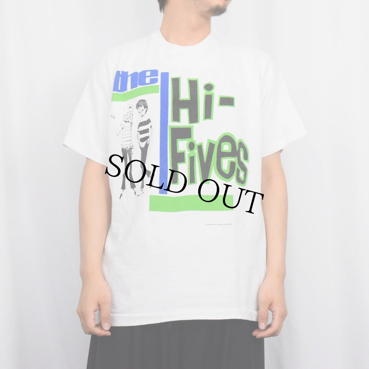 画像2: 90's Lookout Records "The hi-Fives" レコードレーベル プリントTシャツ XL (2)