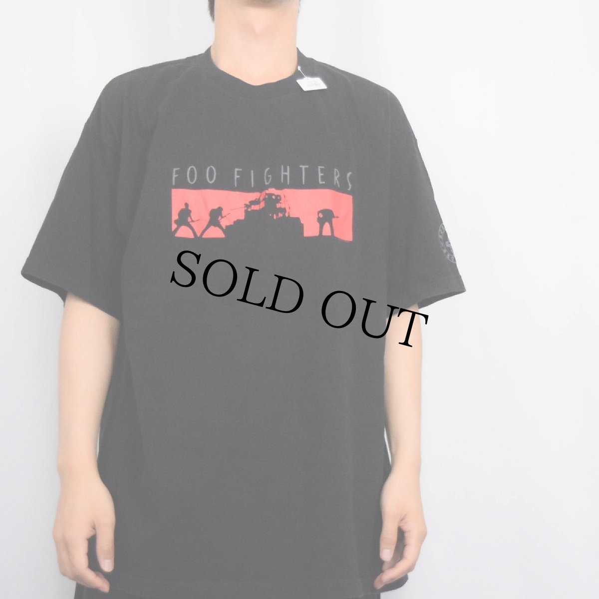 画像2: 2000's FOO FIGHTERS "ONE BY ONE" ロックバンド ツアープリントTシャツ BLACK XL (2)
