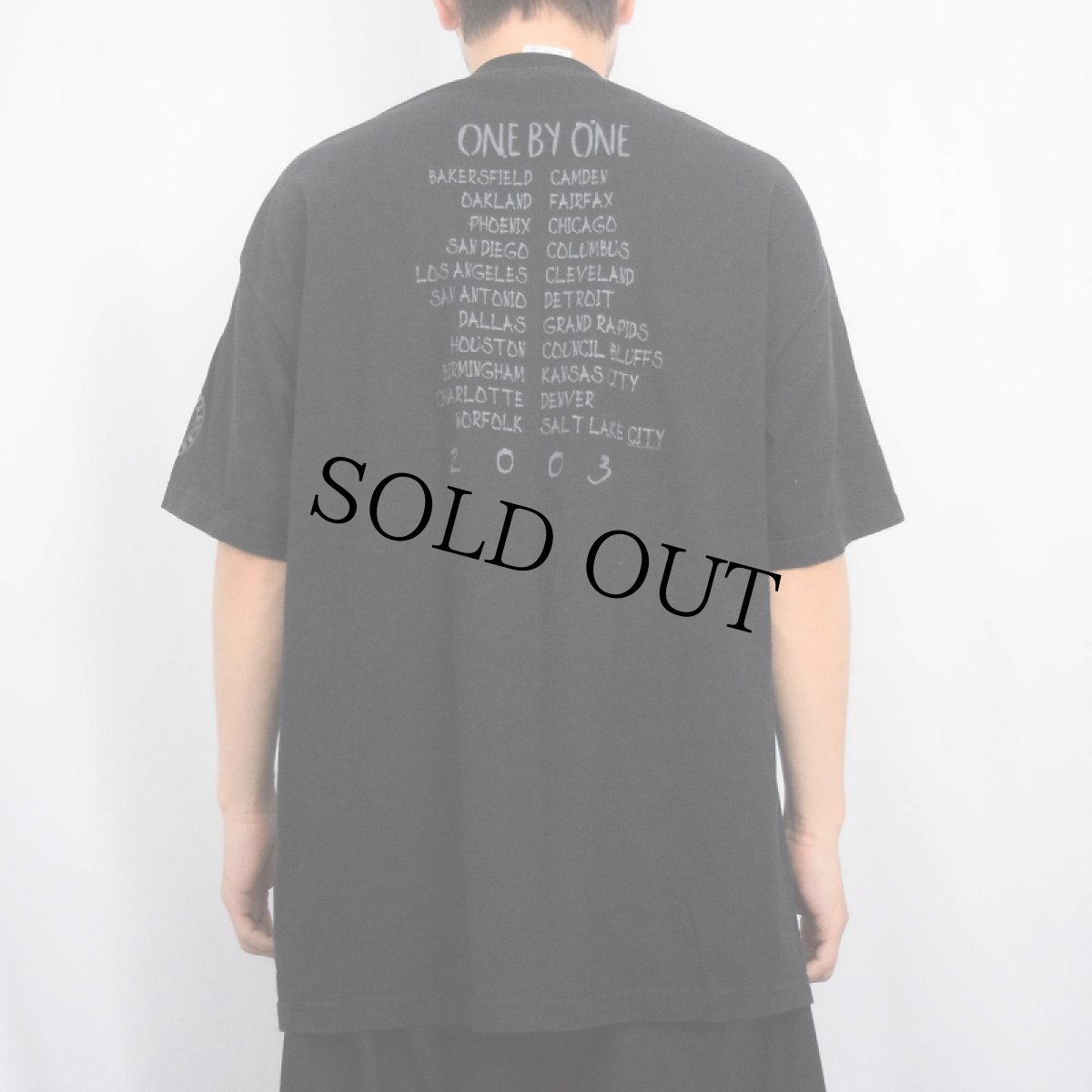 画像3: 2000's FOO FIGHTERS "ONE BY ONE" ロックバンド ツアープリントTシャツ BLACK XL (3)