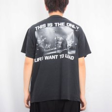 画像4: H2O "THIS IS THE ONLY LIFE I WANT TO LEAD" ハードコアパンクバンド プリントTシャツ BLACK (4)