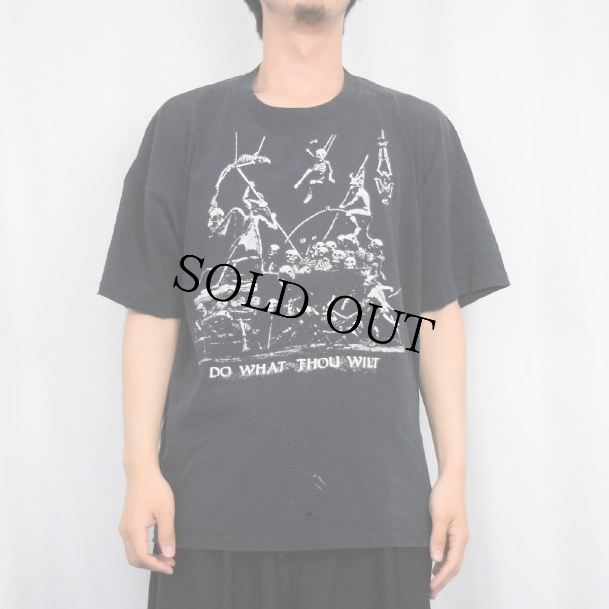 画像3: Archaic smile USA製 スカルプリントTシャツ BLACK (3)