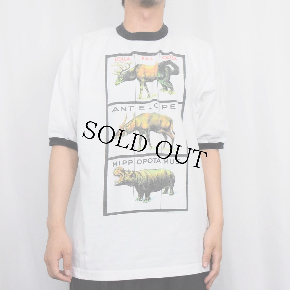 画像2: 90's LOLLAPALOOZA USA製 ロックフェスティバル プリントリンガーTシャツ XL (2)