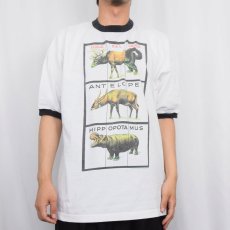 画像2: 90's LOLLAPALOOZA USA製 ロックフェスティバル プリントリンガーTシャツ XL (2)