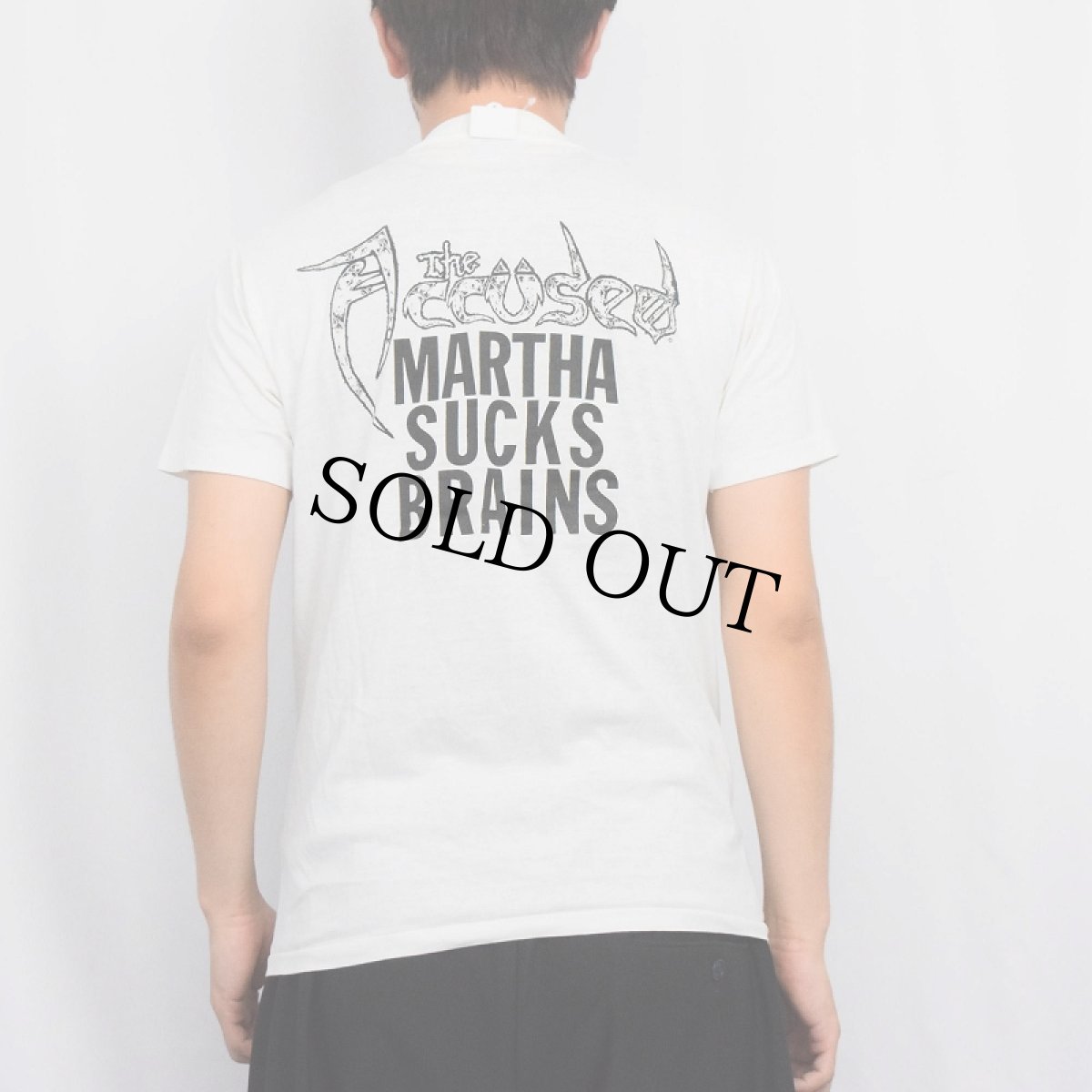 画像4: 80's THE ACCUSED USA製 クロスオーバー スラッシュバンド プリントTシャツ L (4)