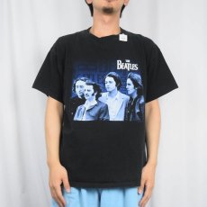 画像2: 2000's THE BEATLES ロックバンド プリントTシャツ BLACK L (2)