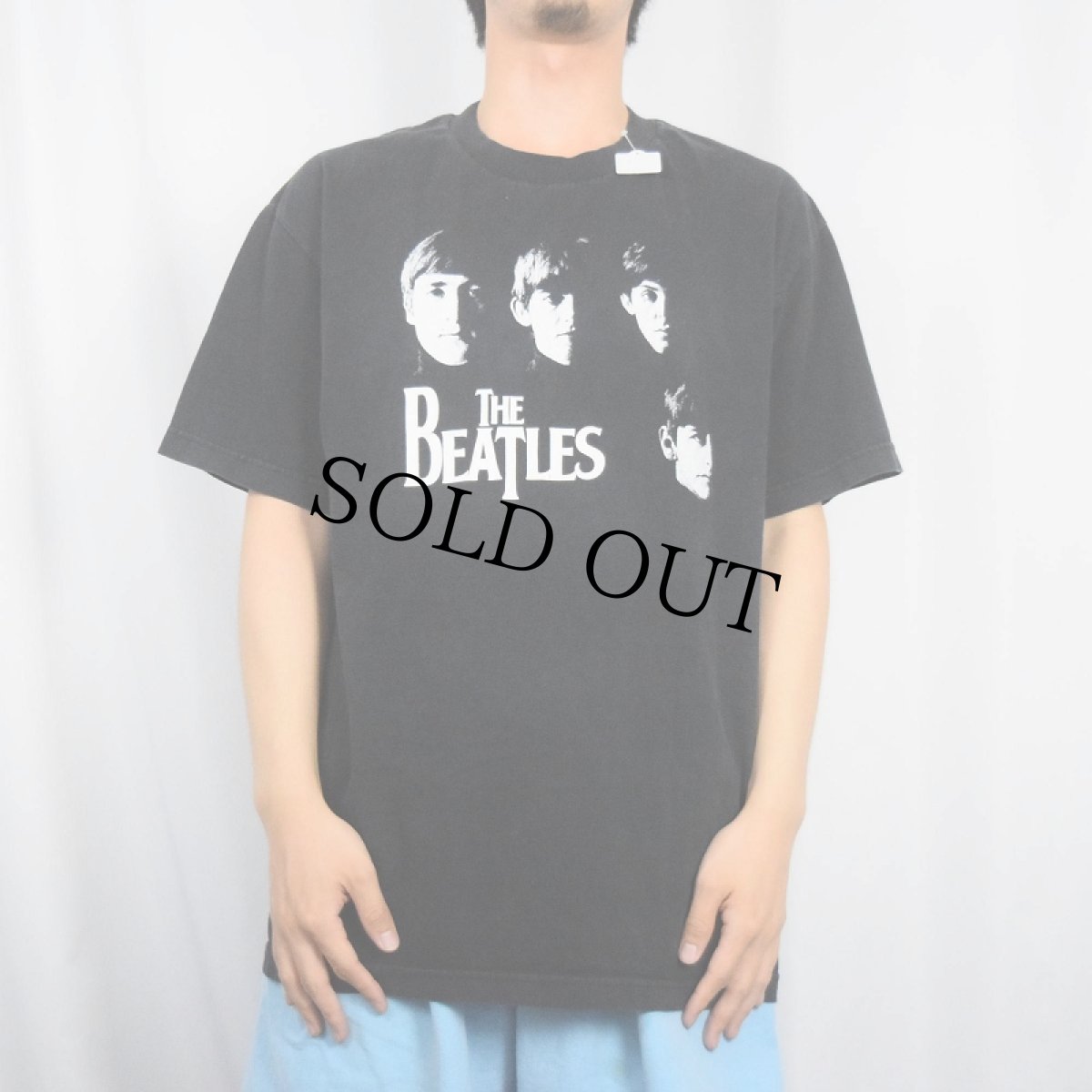 画像2: THE BEATLES ロックバンドプリントTシャツ BLACK L (2)