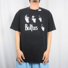 画像2: THE BEATLES ロックバンドプリントTシャツ BLACK L (2)