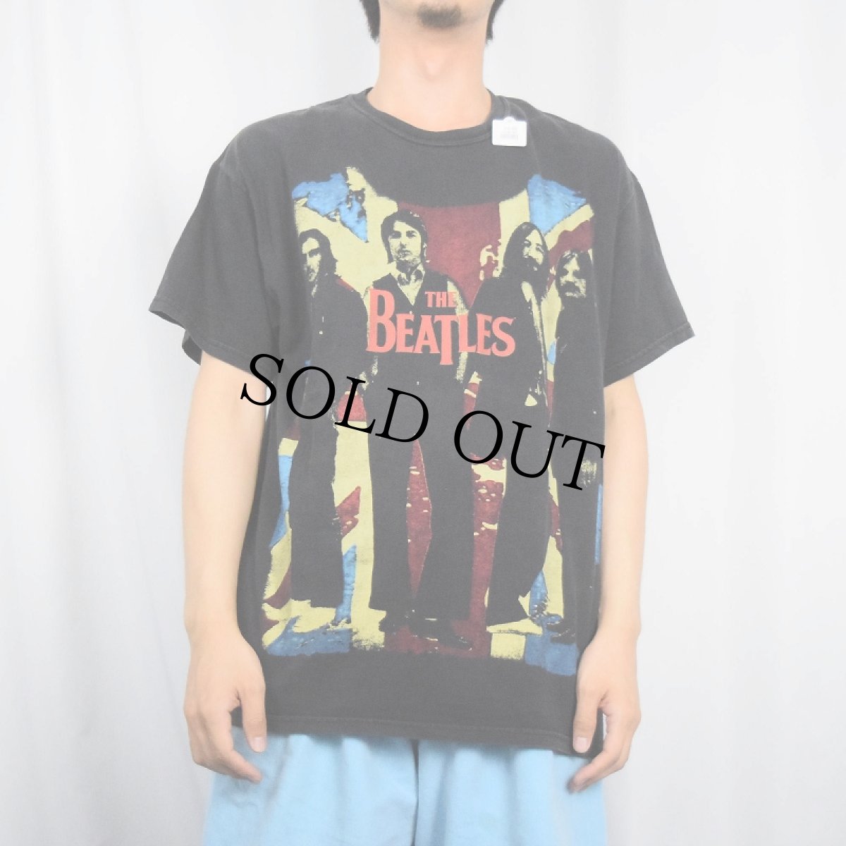画像2: THE BEATLES ロックバンドプリントTシャツ BLACK L (2)