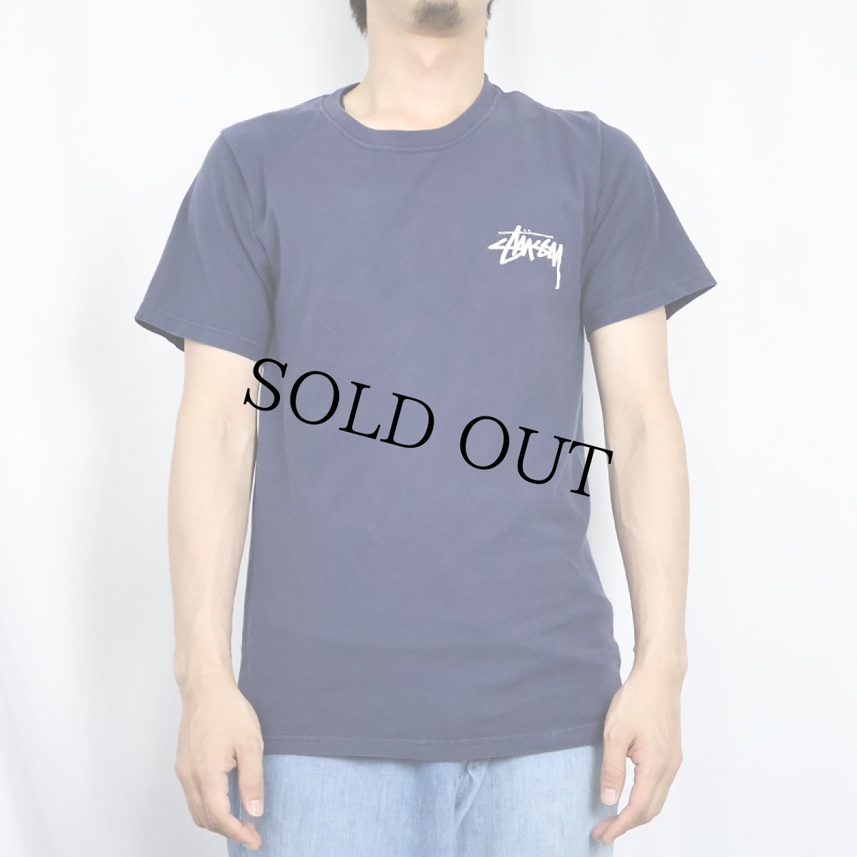 画像3: STUSSY "DESIGN GROUP 21" プリントTシャツ NAVY S (3)
