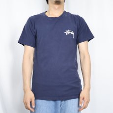 画像3: STUSSY "DESIGN GROUP 21" プリントTシャツ NAVY S (3)
