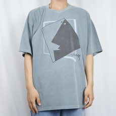 画像2: STUSSY "SQUARE FACE" プリントTシャツ XL (2)