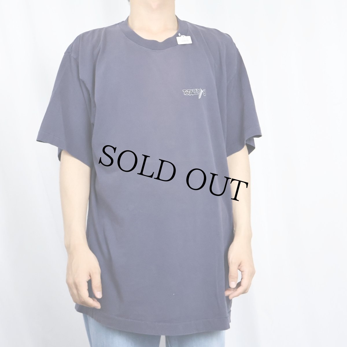 画像2: 90's Totally’d USA製 プリントTシャツ NAVY XL (2)