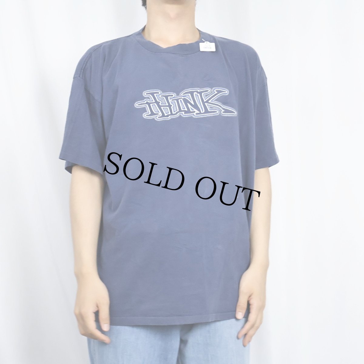 画像2: THINK SKATEBOARDS ロゴプリントTシャツ NAVY (2)