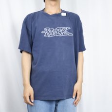 画像2: THINK SKATEBOARDS ロゴプリントTシャツ NAVY (2)
