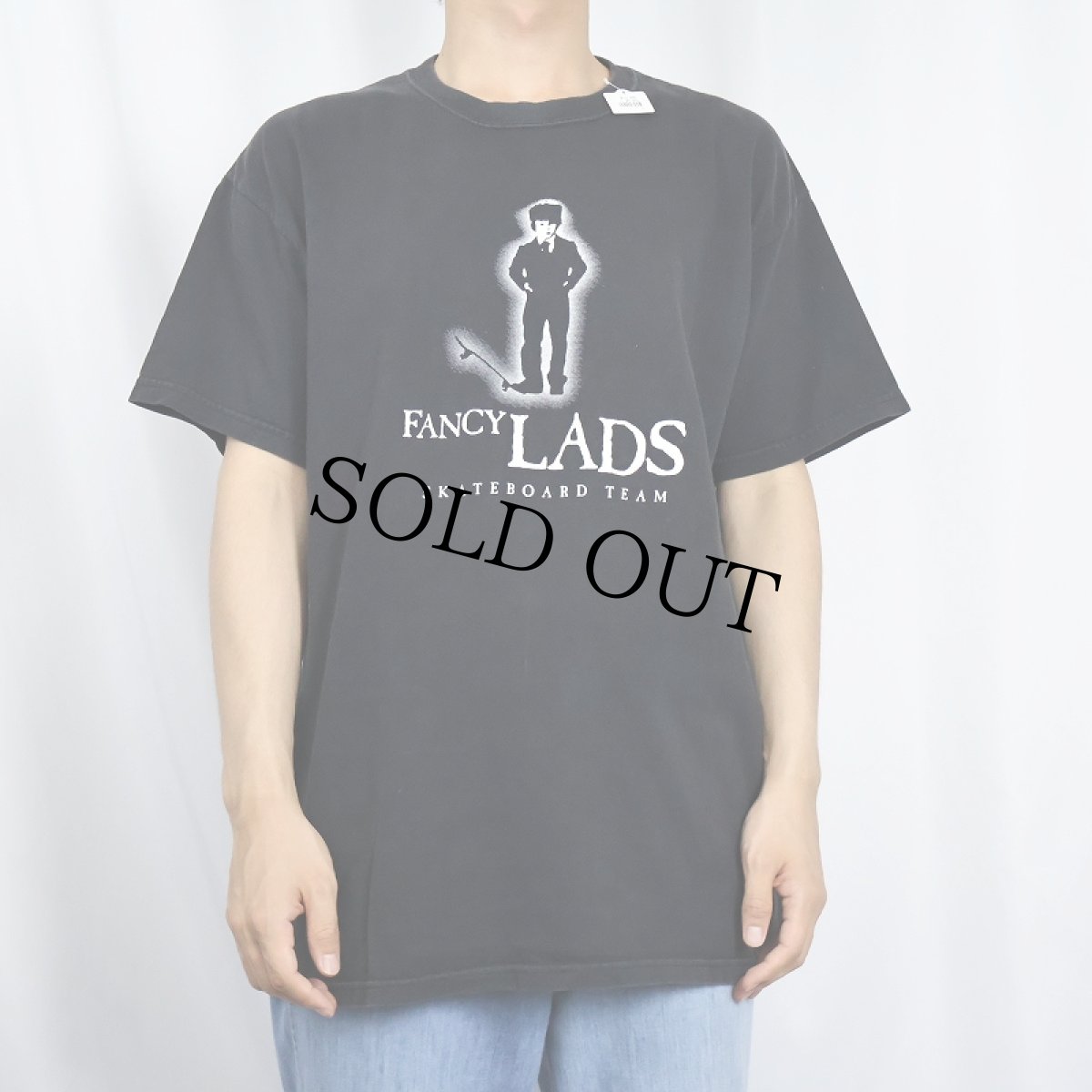 画像2: FANCY LADS SKATEBOARD TEAM プリントTシャツ BLACK L (2)