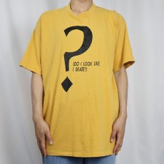 画像2: 90's USA製 "DO I LOOK LIKE I SKATE?" プリントTシャツ XL (2)