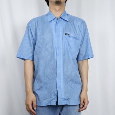 画像2: MOSSIMO チェック柄 ナイロンシャツ M (2)