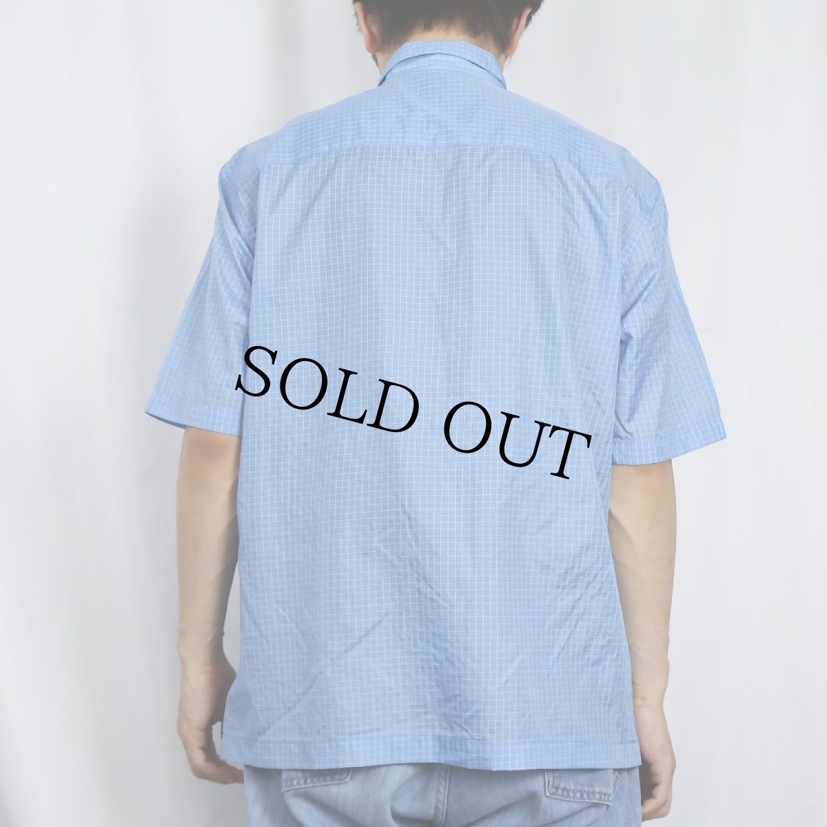 画像3: MOSSIMO チェック柄 ナイロンシャツ M (3)