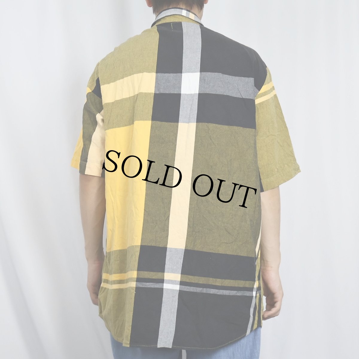 画像3: STUSSY チェック柄 コットンシャツ XL (3)