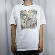 画像2: 90's LINCOLN CENTER USA製 コンサートホール プリントTシャツ L (2)