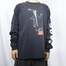 画像2: Disney The Nightmare Before Christmas 映画キャラクター プリントロンT BLACK XL (2)