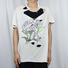画像2: "NEVER KNEW" カウガール プリントTシャツ XL (2)