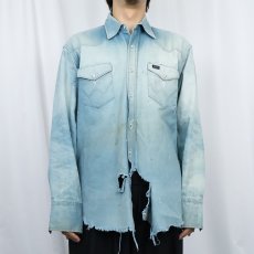 画像5: 90's Wrangler デニムウエスタンシャツ (5)