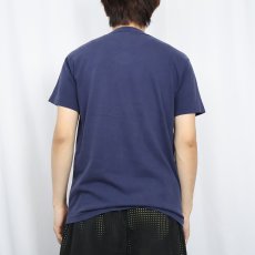 画像3: 90's ポコちゃん USA製 パロディプリントTシャツ NAVY  M (3)