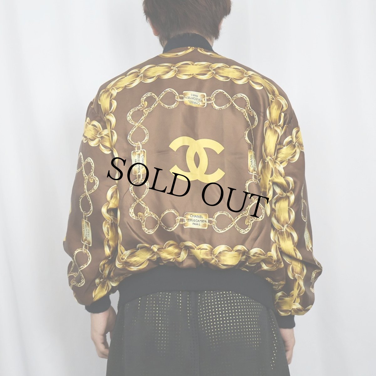 画像4: ブート CHANEL スカーフ柄 シルクブルゾン (4)