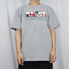 画像2: USA製 "Berkeley Journal of African‑American Law & Policy" 法学ジャーナル プリントTシャツ L (2)