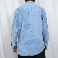 画像3: 80's Ralph Lauren USA製 デニムボタンダウンシャツ XL (3)