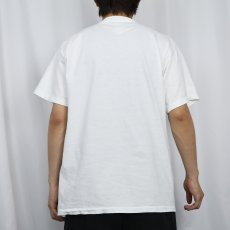 画像3: 90's RED RIBBON USA製 "What you're by supporting animal rights." メッセージプリントTシャツ L (3)
