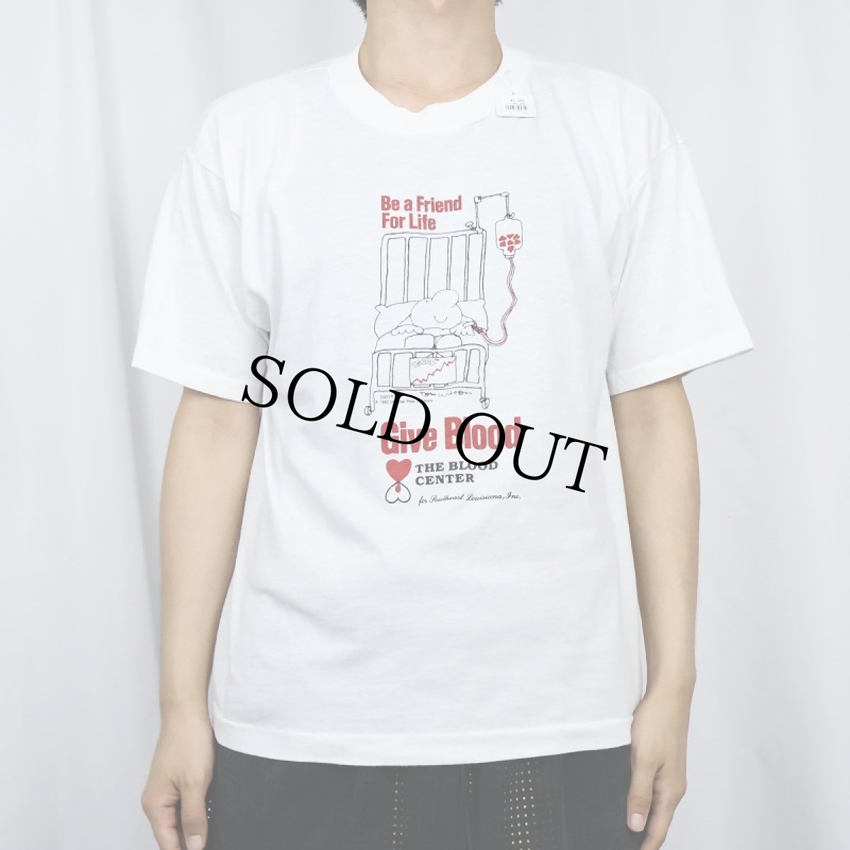 画像2: 80's THE BROOD CENTER 献血プリントTシャツ XL (2)